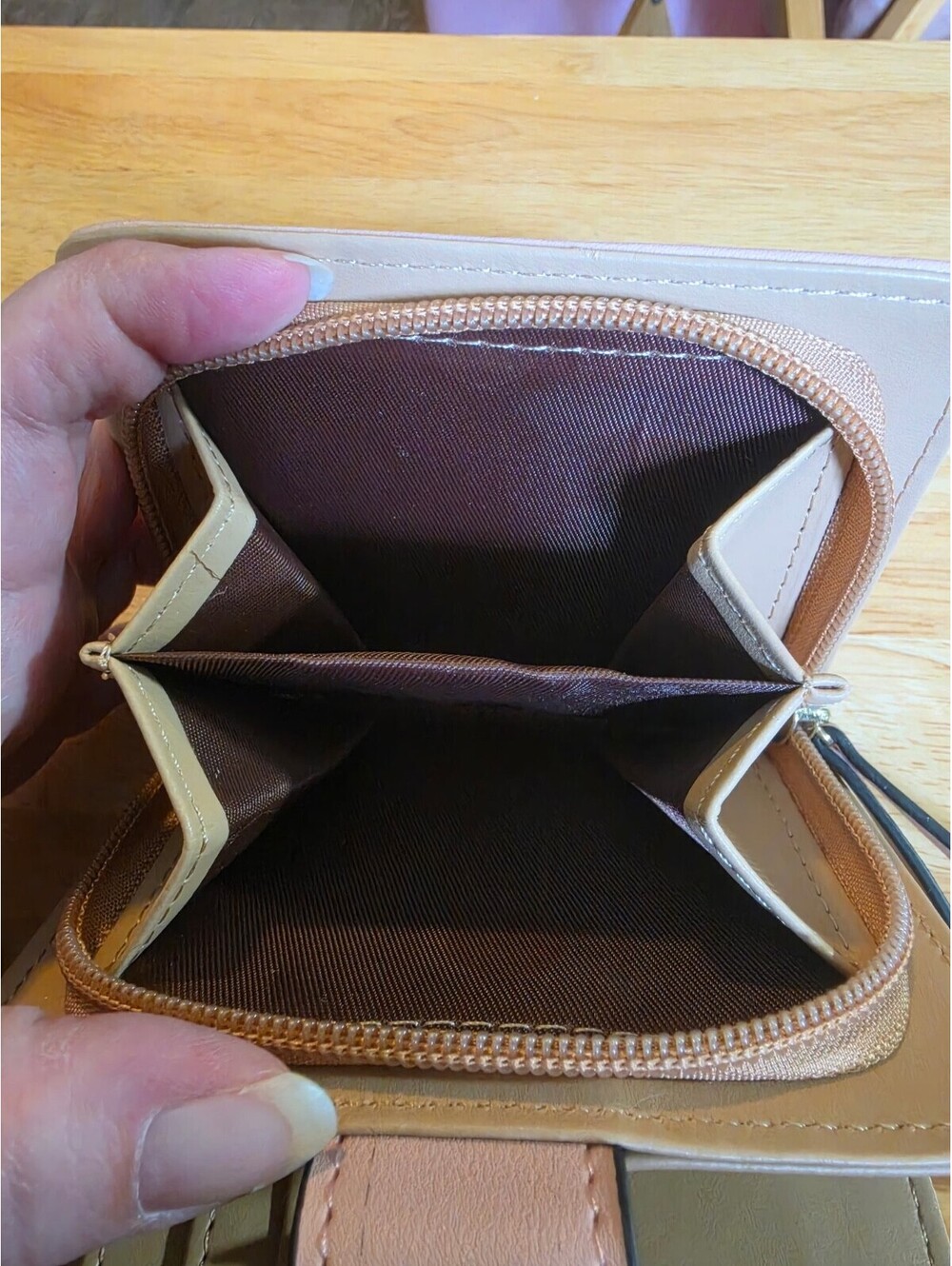 Women's Small Pink Card Holder Wallet - Picture 5 of 6